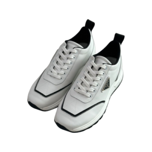Prada shoes triangle logo